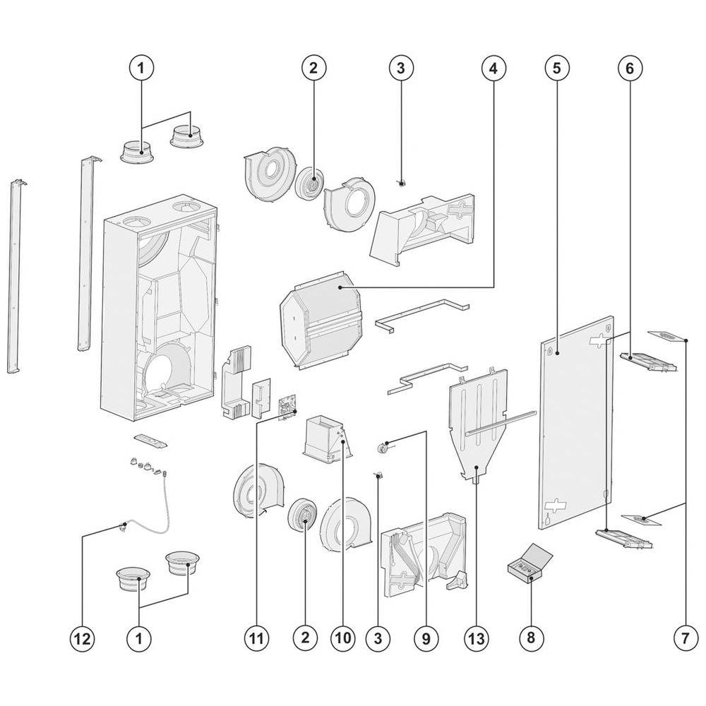 WOLF Comfort-Wohnungslüftung Typ CWL-F-150 Excellent-1