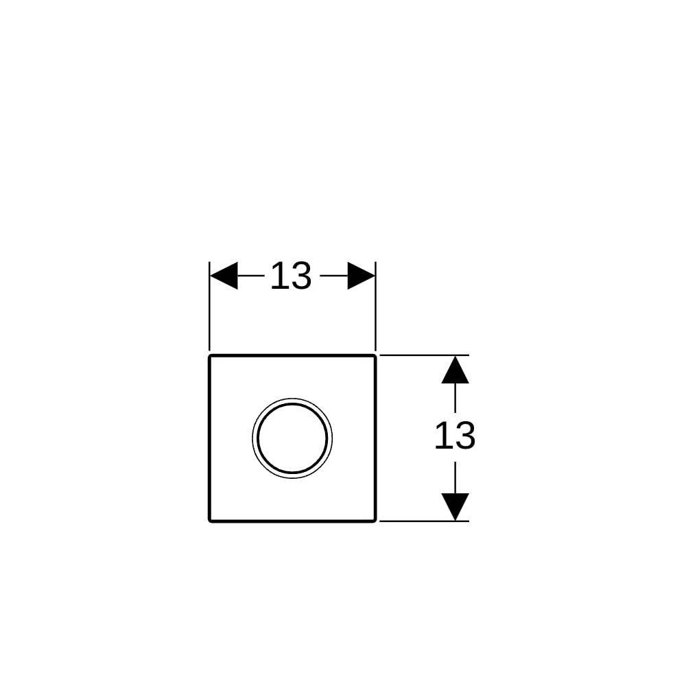 Geberit Urinalsteuerung Typ01 Netz IR mattchrom, 1 Stk.-3