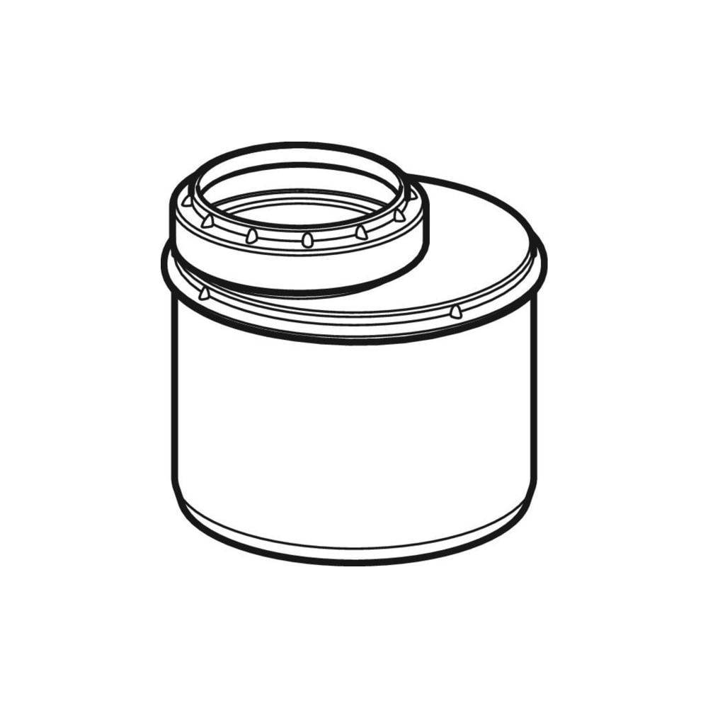 Geberit GE Silent-PP Reduktion, d110/90mm, exzentrisch, kurz, 1 Stk.-2