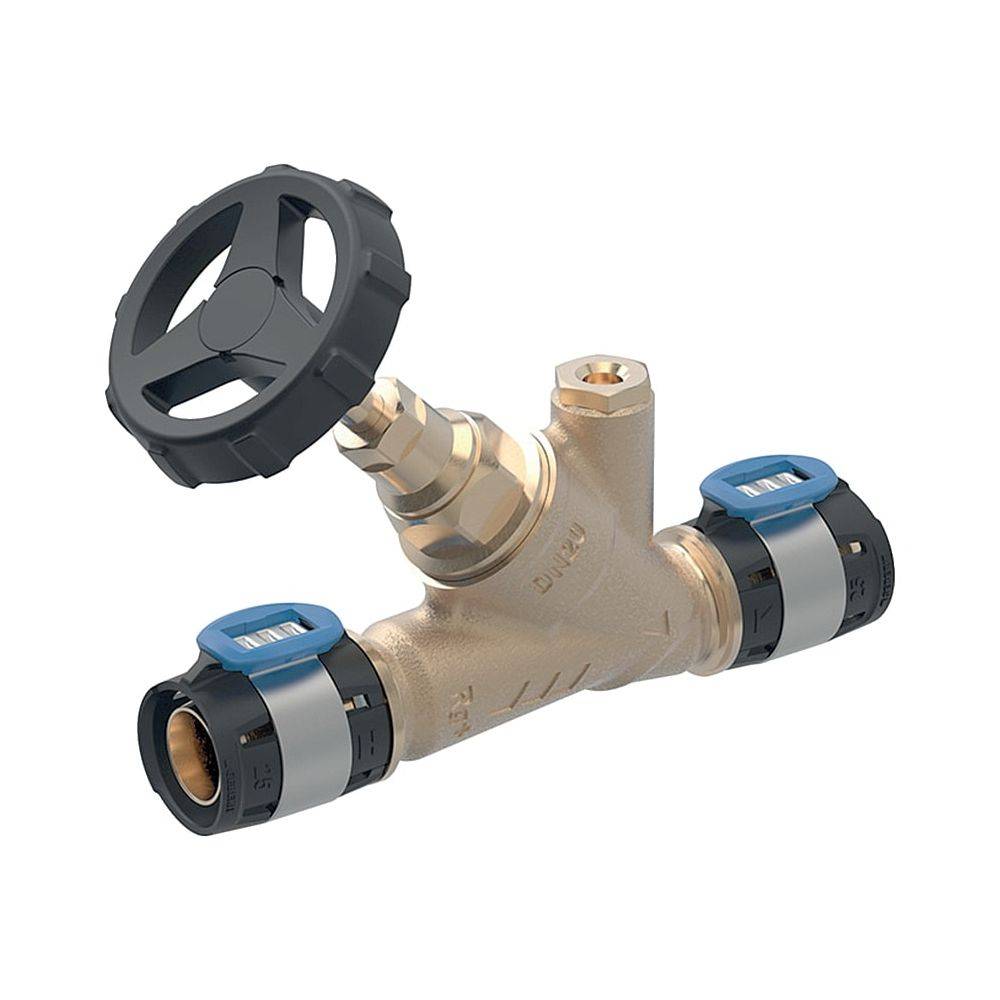 Geberit GE FlowFit, Schrägsitz Absperrventil, RG+, d32mm, 1 Stk.-0
