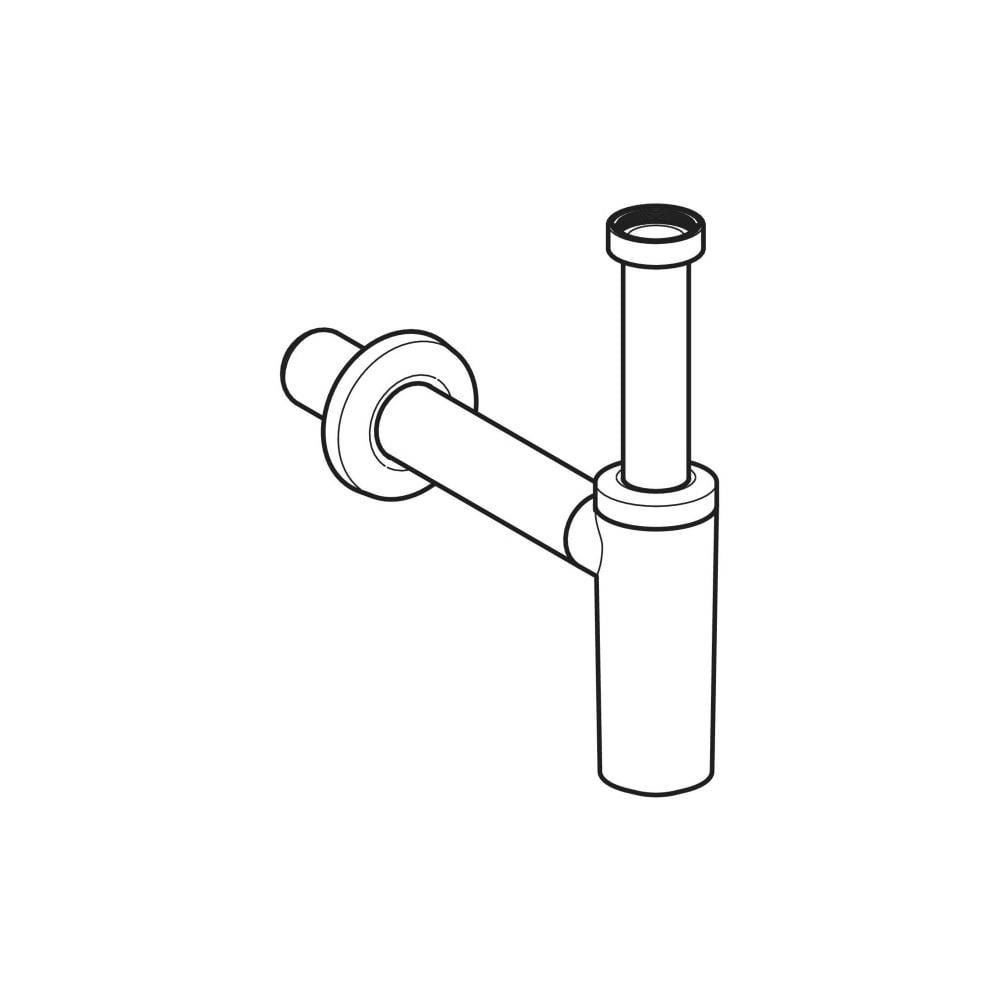 Geberit Direktsiphon für Waschtisch d40mmm schwarz matt, 1 Stk.-3