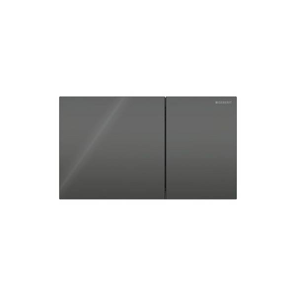 GEBERIT Sigma70 BetPl., für 2-Mengen-Spü Glas schwarz