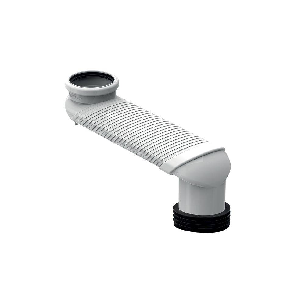 Geberit Versprungbogen für Stand-WC, 90mm, ABS, 131199111-1