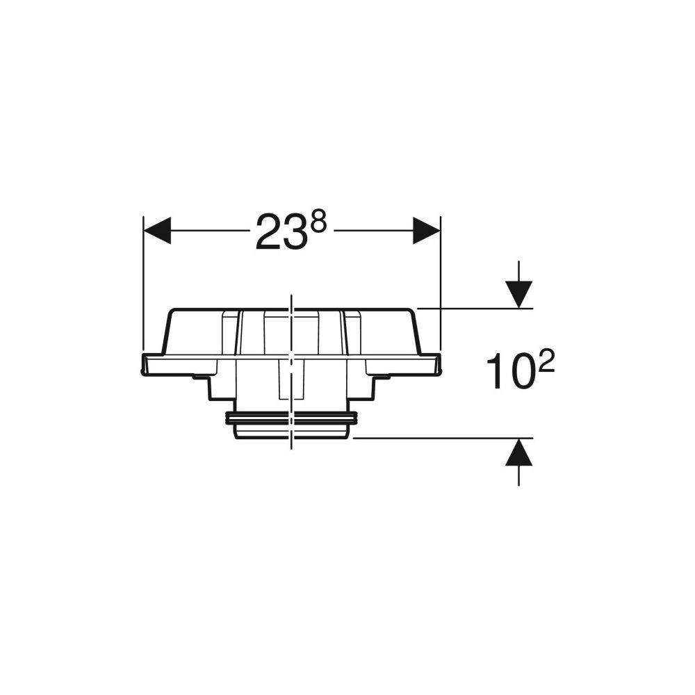 Geberit GE Pluvia, Notüberlaufset, 25L, 359101, 1 Stk.-3