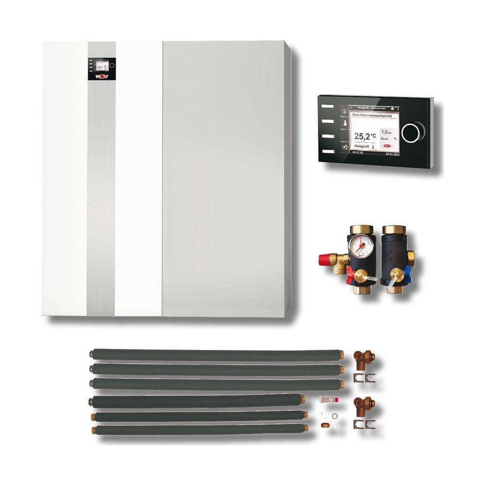 Wolf Paket Öl-Brennwertkessel COB-2-20 B30, 20kW Ausführung Heizkreis, TS-160, BM-2-0