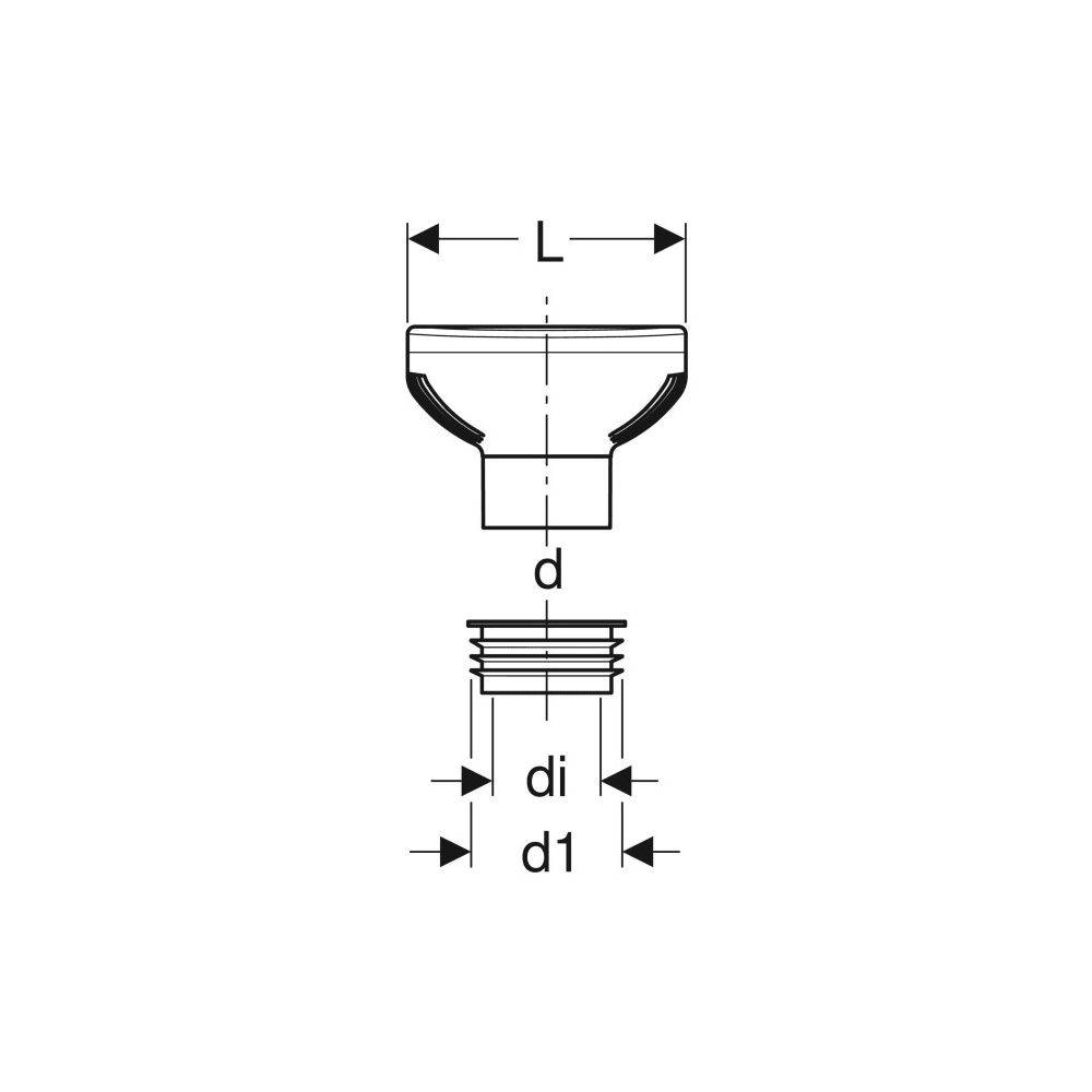 Geberit Rohrbelüfter Silent-PP/Silent Pro d75/90/110mm, 1 Stk.-3