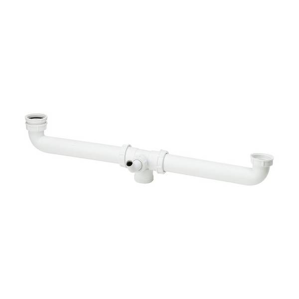 Viega Ablaufverbindung 792, G 1 1/2" x 160-570mm, Kunststoff, Weiß