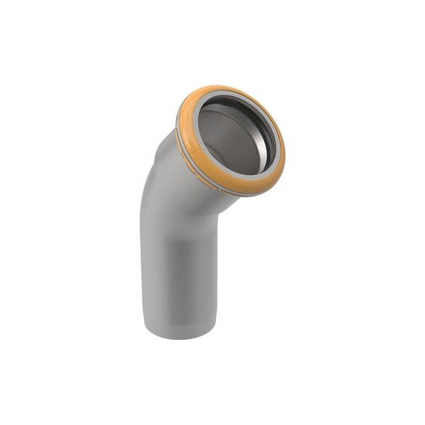 Geberit Mapress Therm Bogen 45 Grad, DN 80, 88,9mm, Edelstahl, 42710