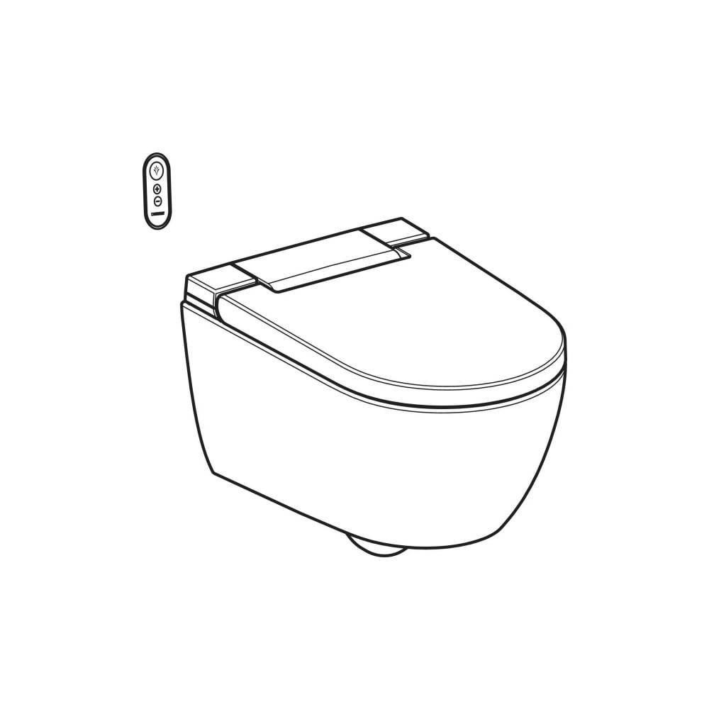 Geberit AquaClean Alba, Wand-WC weiss, Komplettanlage, 1 Stk.-2