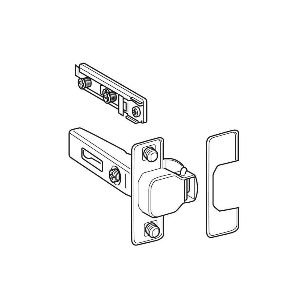 Geberit Scharnier mit Grundplatte, für Tür-2