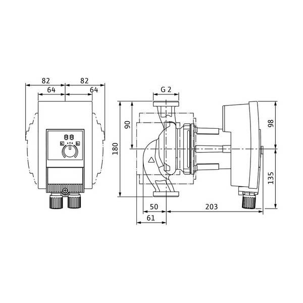 Wilo Yonos MAXO-Z plus Nassläufer-Hocheffizienzpumpe 30/0,5-12, 230W, 230V, G 2", PN 10
