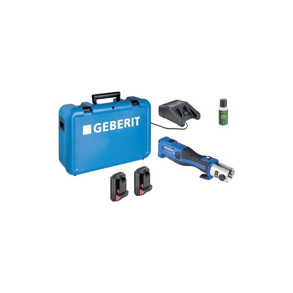 GEBERIT ACO 203plus Pressgerät im Koffer CEE 7/16, 18V, Komp. 2, f Mapress/Mepla-2