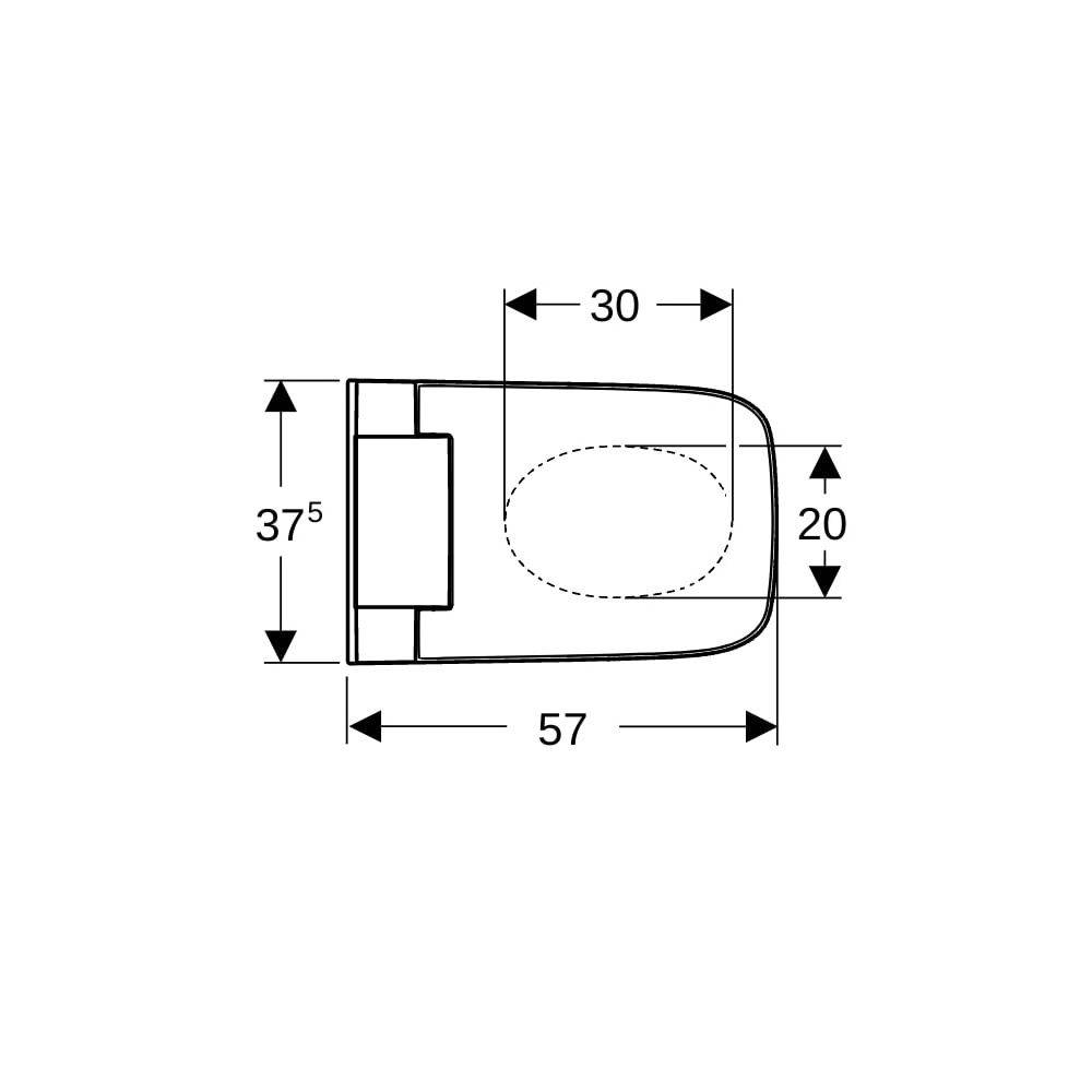 Geberit AquaClean Sela Square, Wand-WC weiss, Komplettanlage, 1 Stk.-3