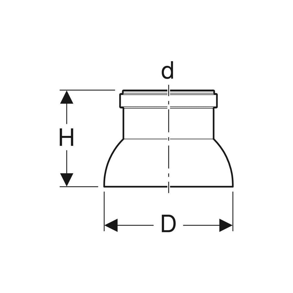 Geberit GE, Dunsthut, PE, d90, 366989, 1 Stk.-3