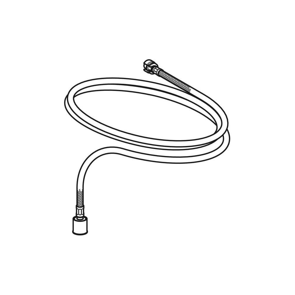 Geberit Panzerschlauch für AquaClean Mera Sela Tuma Alba, 3/8", 243250001-2