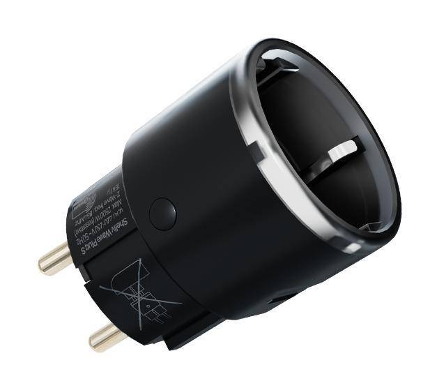 Shelly Wave Plug S LR, Steckdose mit Messfunktion und RGB-LED, Z-Wave Long Range, schwarz-0