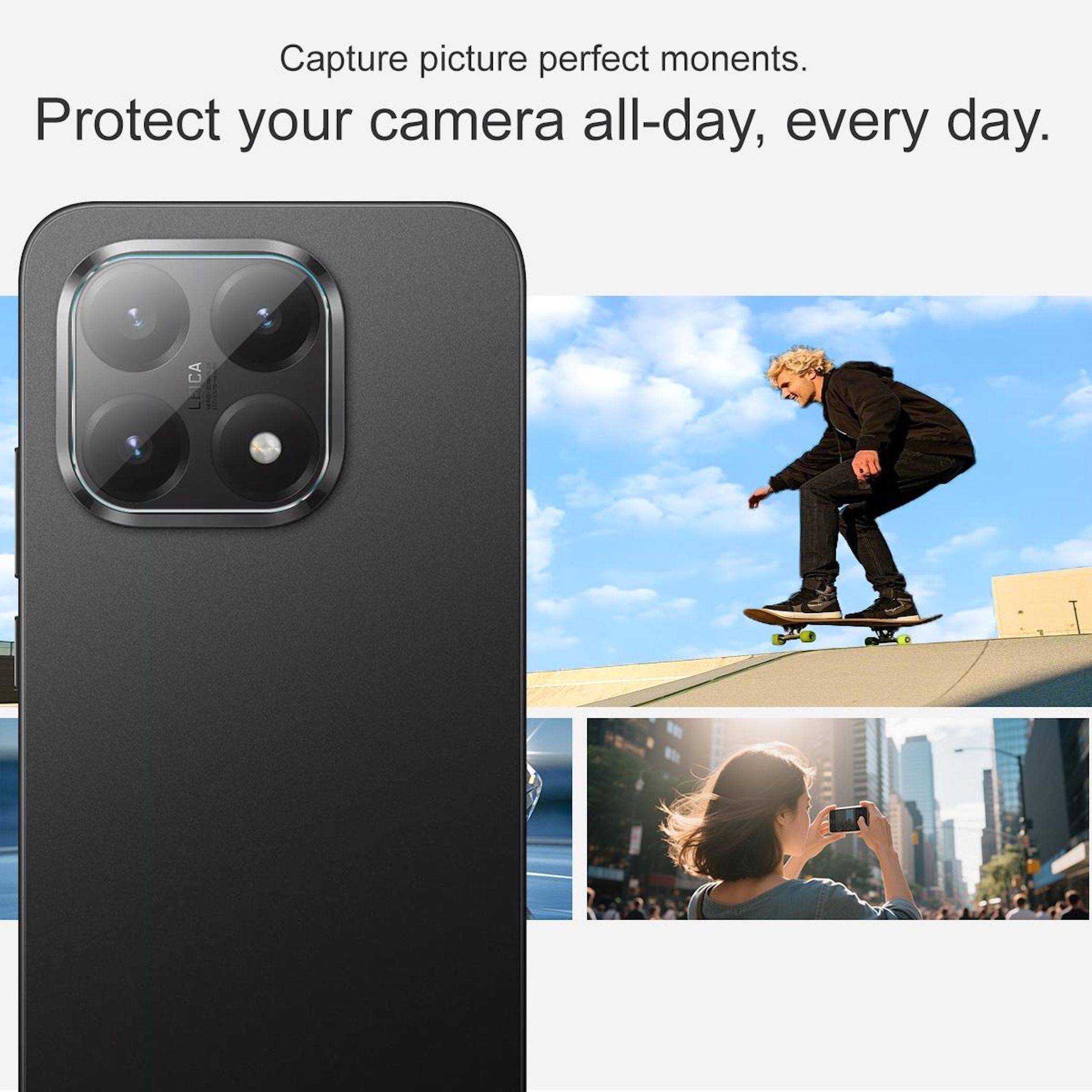 Kamera Linsenschutz für Xiaomi 15T 5G HD 9H Hart Glas Dünn Komplettschutz-4