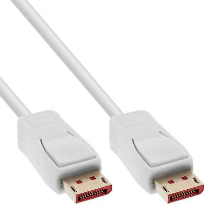 InLine® DisplayPort 1.4 Kabel, 8K, weiß, vergoldete Kontakte, 2m-0