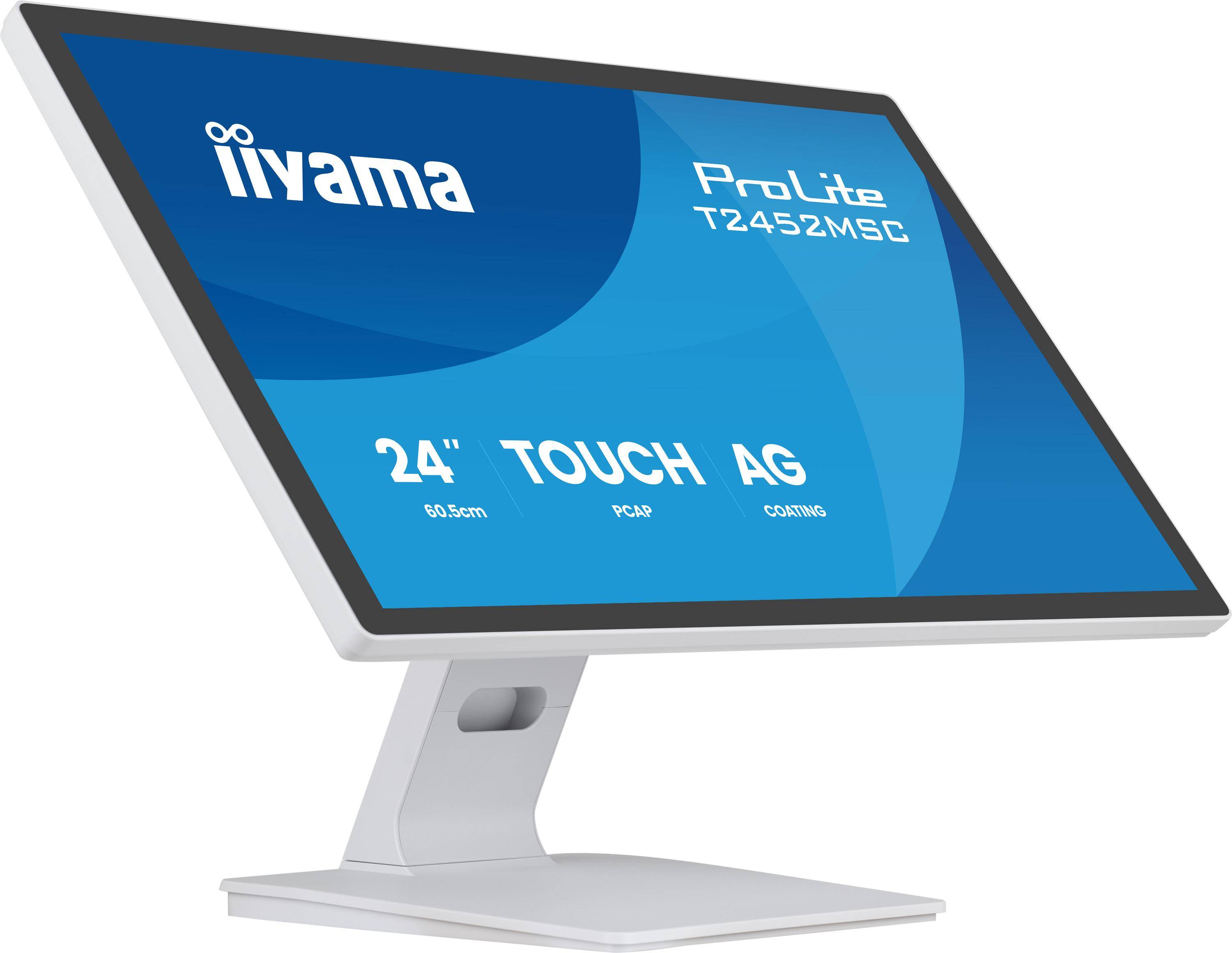 iiyama ProLite T2452MSC-W1AG, 60,5 cm (23.8"), 1920 x 1080 Pixel, Full HD, LED, 5 ms, Weiß-1