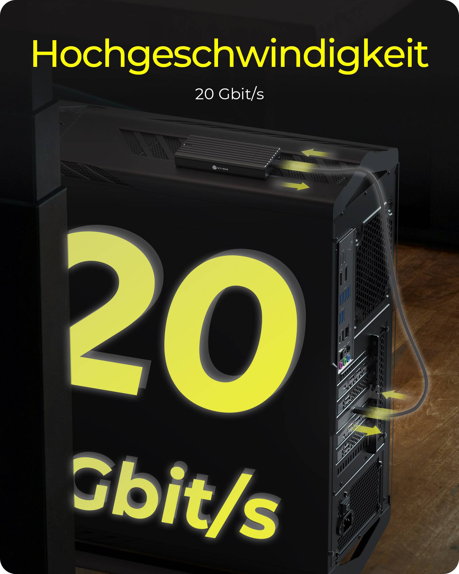 IB-AC553, Adapter USB 20 Gbit/s von Type-E Port auf USB Type-C Port-3