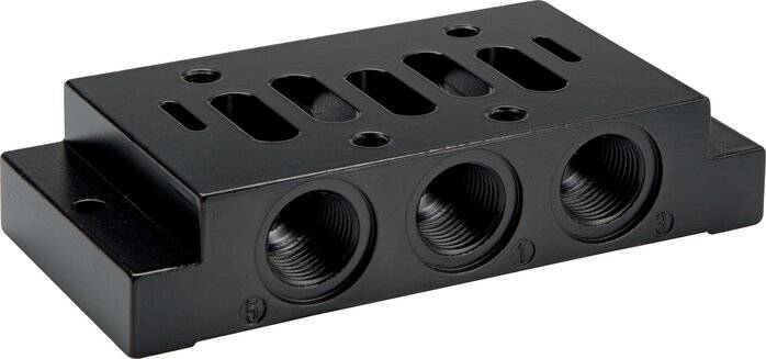 Airtec MI 035/1, ISO 3 Verkettungsplatte einfach, Abgänge unten-0