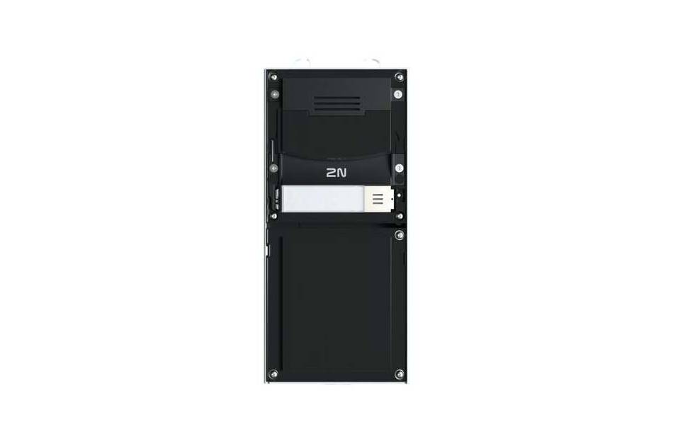 2N IP Verso 2.0 - Main unit without camera - black, Netzwerk Türstation, 1 Ruf Taste, Basiseinheit, ohne Kamera, SIP, s-0