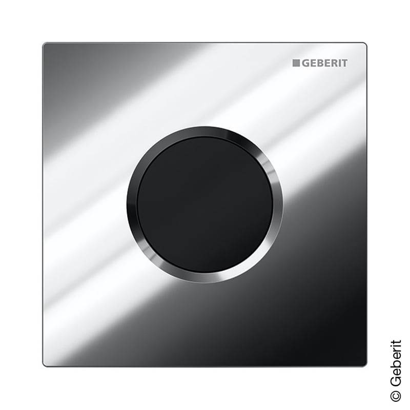 Geberit 116021215, Typ 01 Betätigungsplatte Round netzbetrieben, chrom/schwarz-0