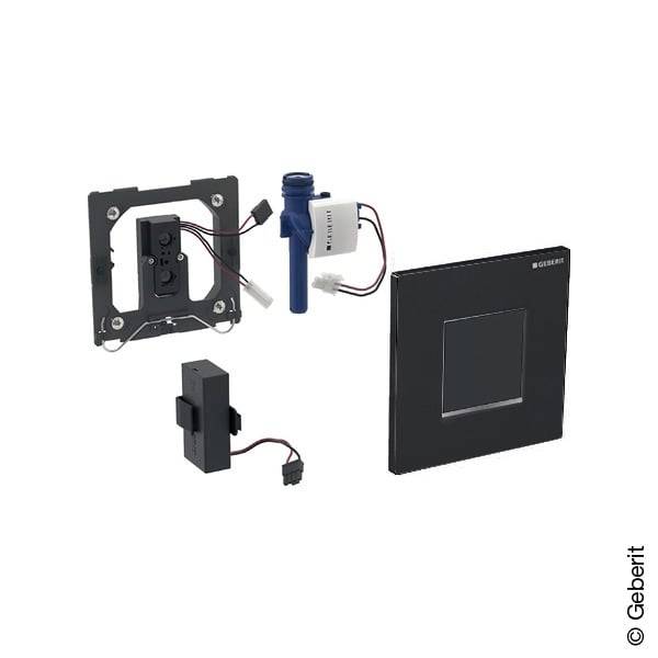 Geberit 116037KM1, Typ 20 Betätigungsplatte Square batteriebetrieben, schwarz