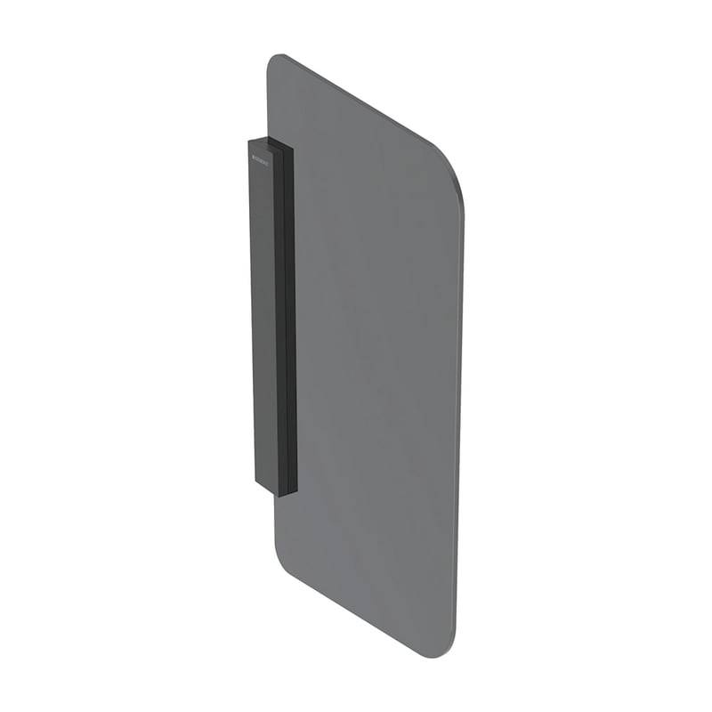 Geberit 115205CD1, Urinaltrennwand Glas anthrazit/schwarz matt-0