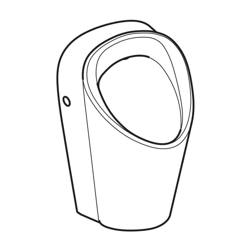 Geberit 503120008, Renova Urinal mit KeraTect, weiß-1