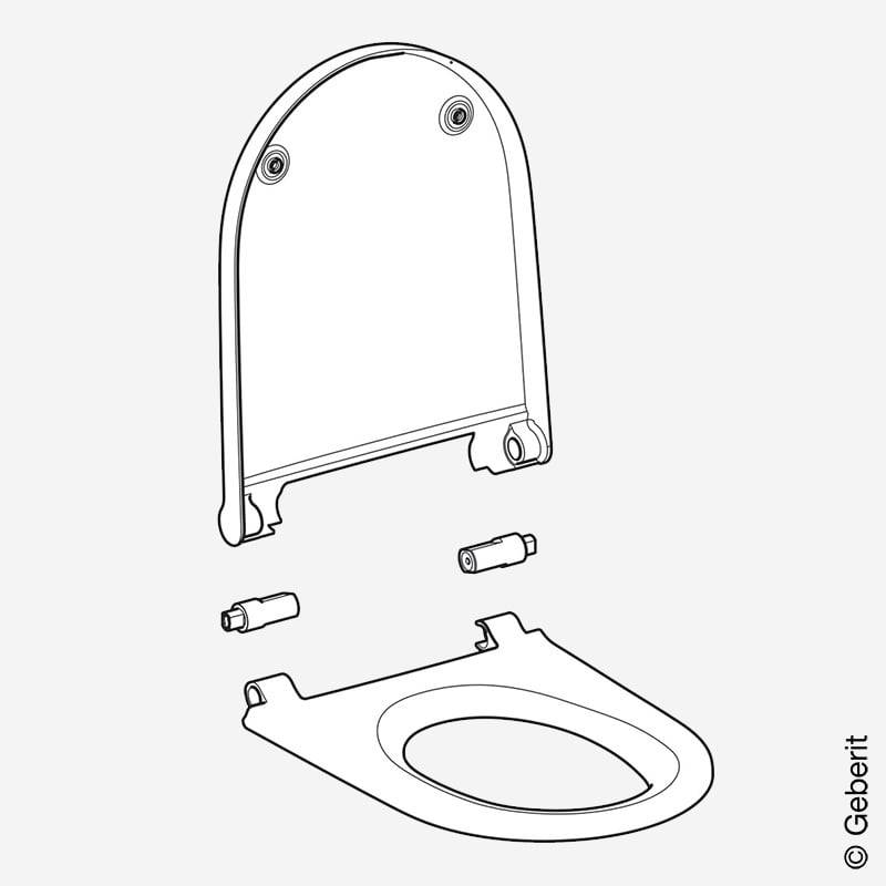 Geberit 243650111, AquaClean Sela Ersatz-WC-Sitz, Baujahr ab 04/2019-0