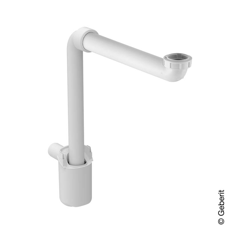 Geberit 151116111, Universal Raumsparsiphon weiß-0