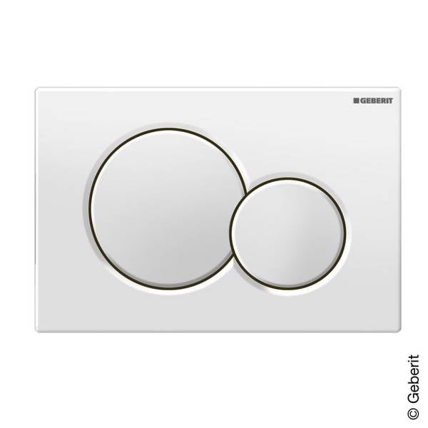 Geberit 115770115, Sigma01 Betätigungsplatte Round weiß