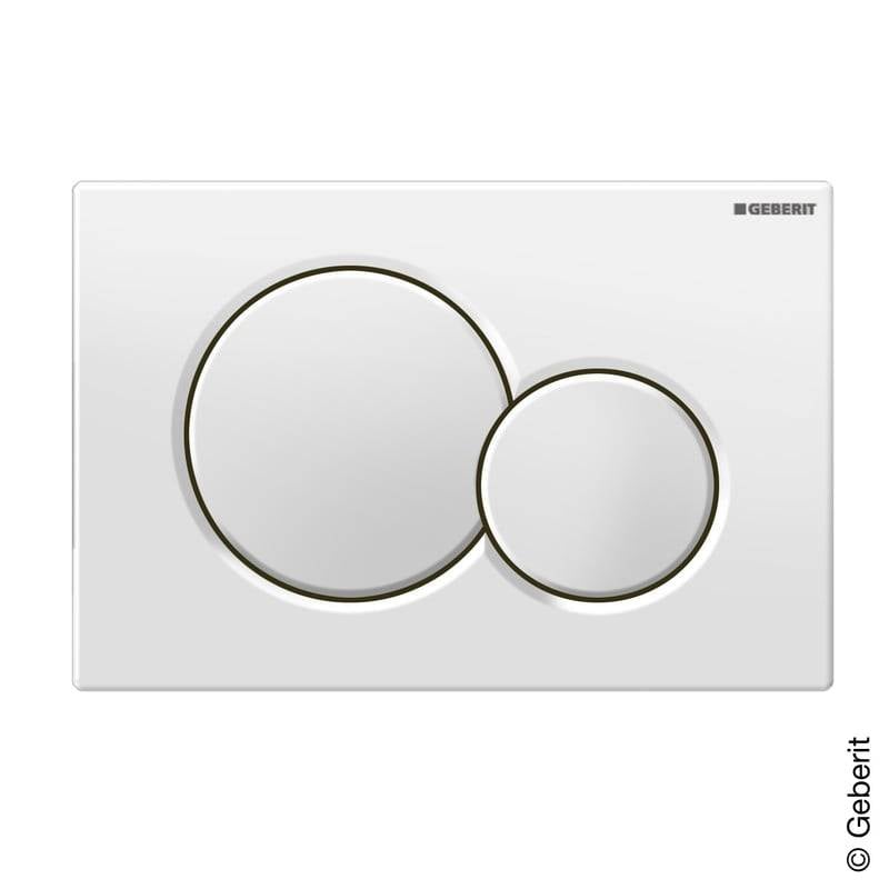 Geberit 115770115, Sigma01 Betätigungsplatte Round weiß-0