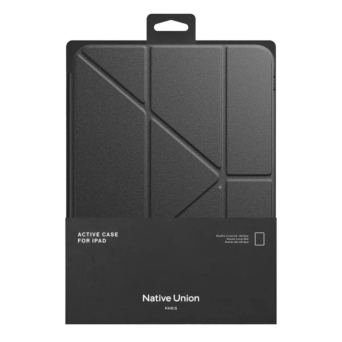 Active Folio Hülle für iPad Pro 12.9 / Air 13 M3 M2 mit Standfunktion Schwarz-4