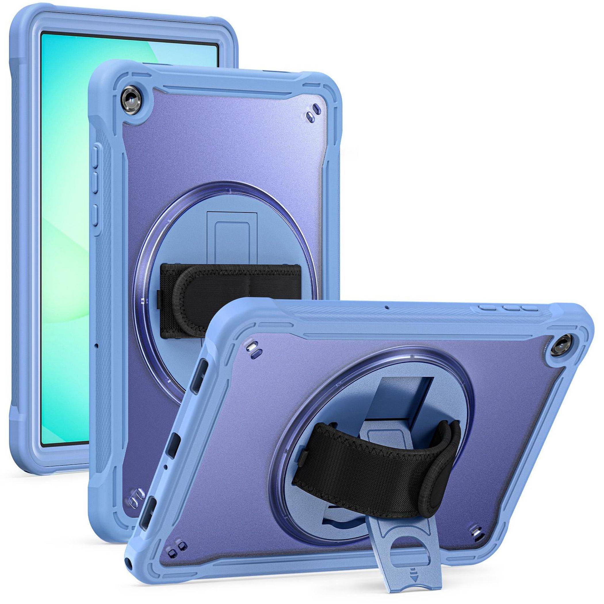 Für Samsung Galaxy Tab A11 Plus 360 Grad Rotation Hybrid Hülle Lila-1