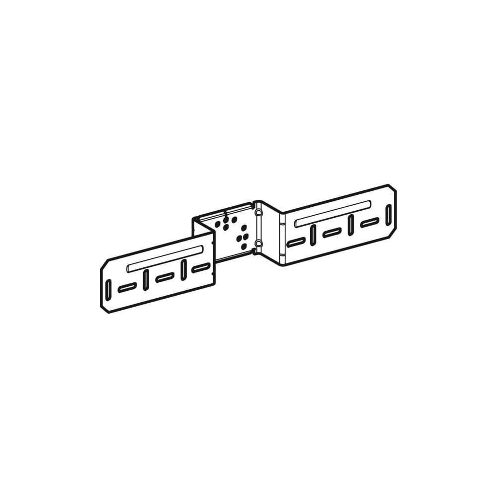 Geberit Montageplatte abgesetzt, einfach, Stahl, Verzinkt, 650733002-2