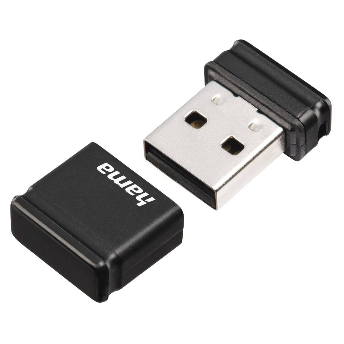hama 00108045 USB-Stick "Smartly", USB 2.0, 64GB, 15MB/s, Schwarz-1