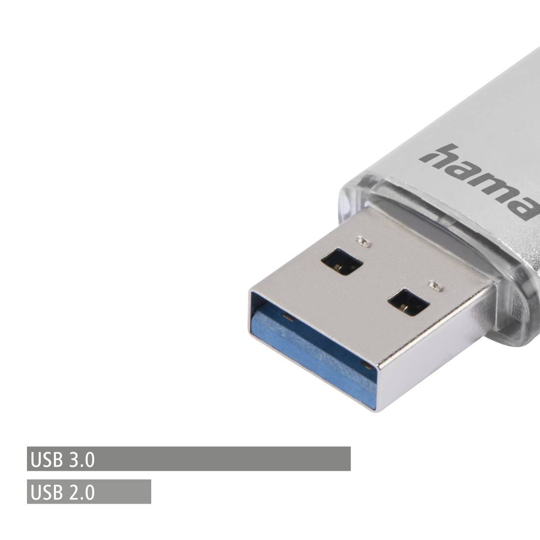 hama 00181075 USB-Stick "C-Laeta", USB-C 3.2 Gen 1, 256GB, 70 MB/s, Silber-3