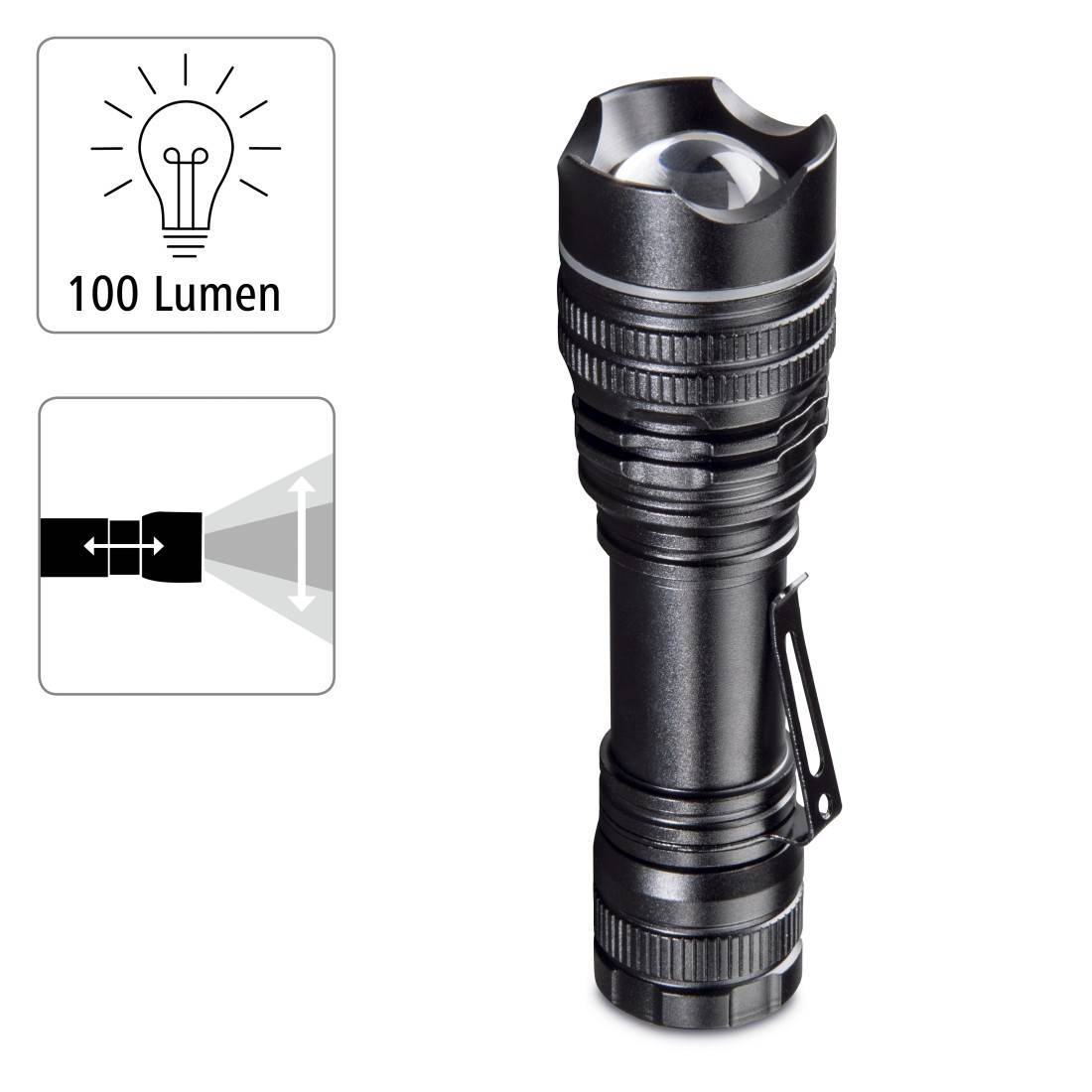 hama 00136670 LED-Taschenlampe "Professional 1", 100 Lumen-1