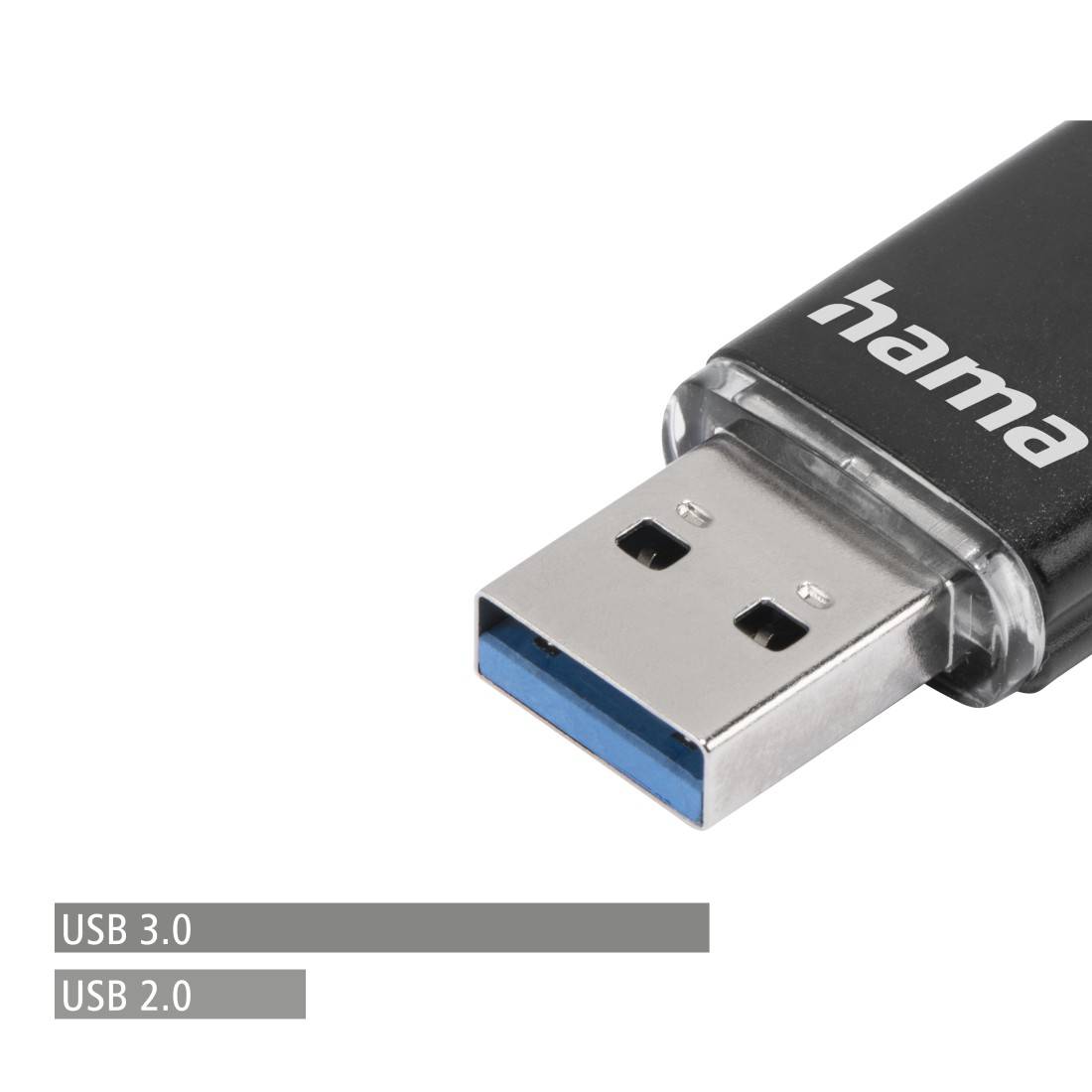hama 00123998 USB-Stick "Laeta Twin", USB 3.2 Gen 1/USB 2.0, 16 GB, 40MB/s, Schwarz-3