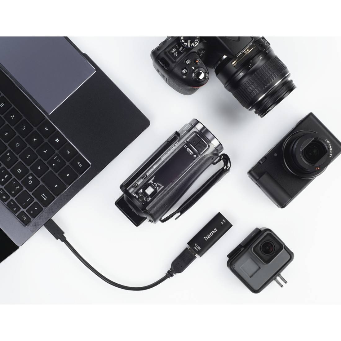 hama 00074257 Video-Aufnahme-Stick, USB-Stecker - HDMI™-Buchse, 4K-0