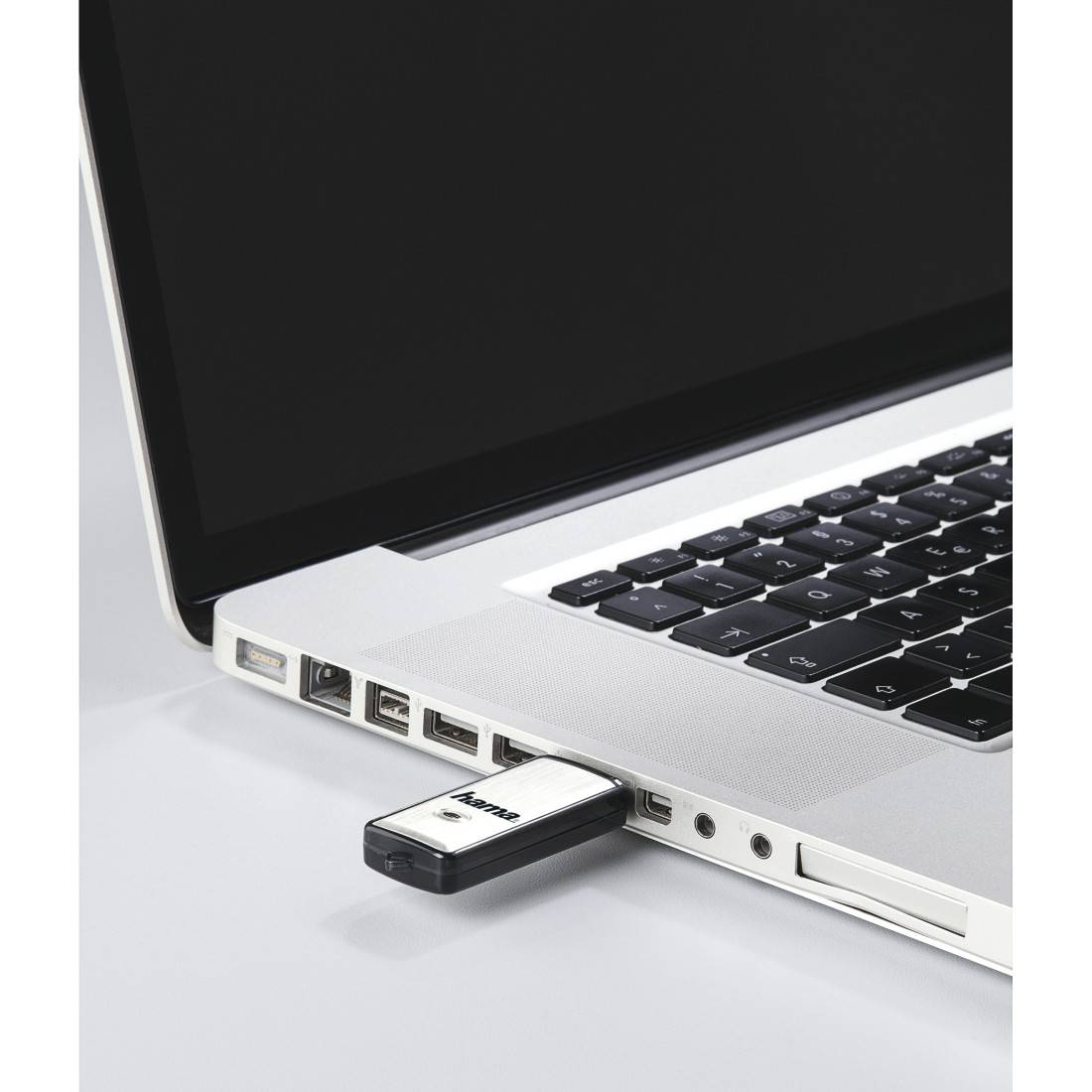 hama 00108062 USB-Stick "Fancy", USB 2.0, 64 GB, 15MB/s, Schwarz/Silber-1