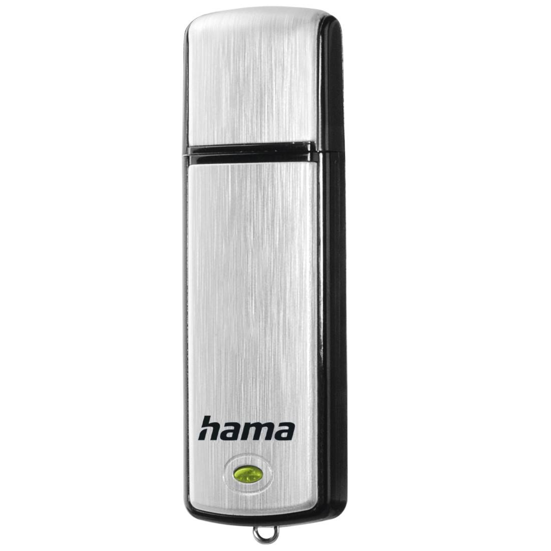 hama 00108062 USB-Stick "Fancy", USB 2.0, 64 GB, 15MB/s, Schwarz/Silber-2