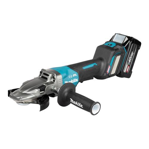 MAKITA GA056GZ - Akku-Flachkopf-Winkelschleifer (40V XGT | Motorbremse | Schleifscheibe-Ø 125mm)-0