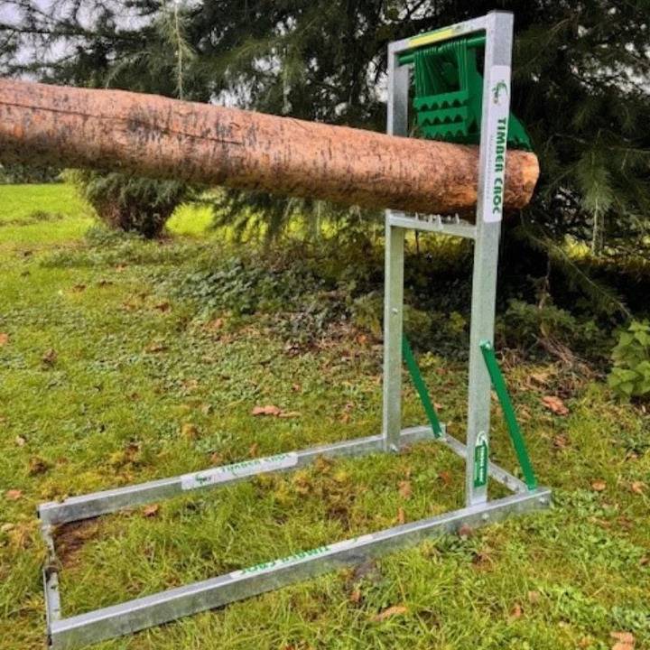 Timber Croc Holz Halter Saw horse, verzinkt, Sägebock, Holzsägenständer-0