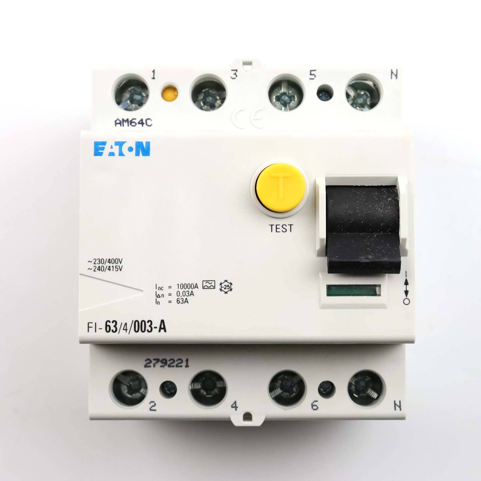 Eaton FI-Schalter FI-63/4/003-A 279221 OVP-1
