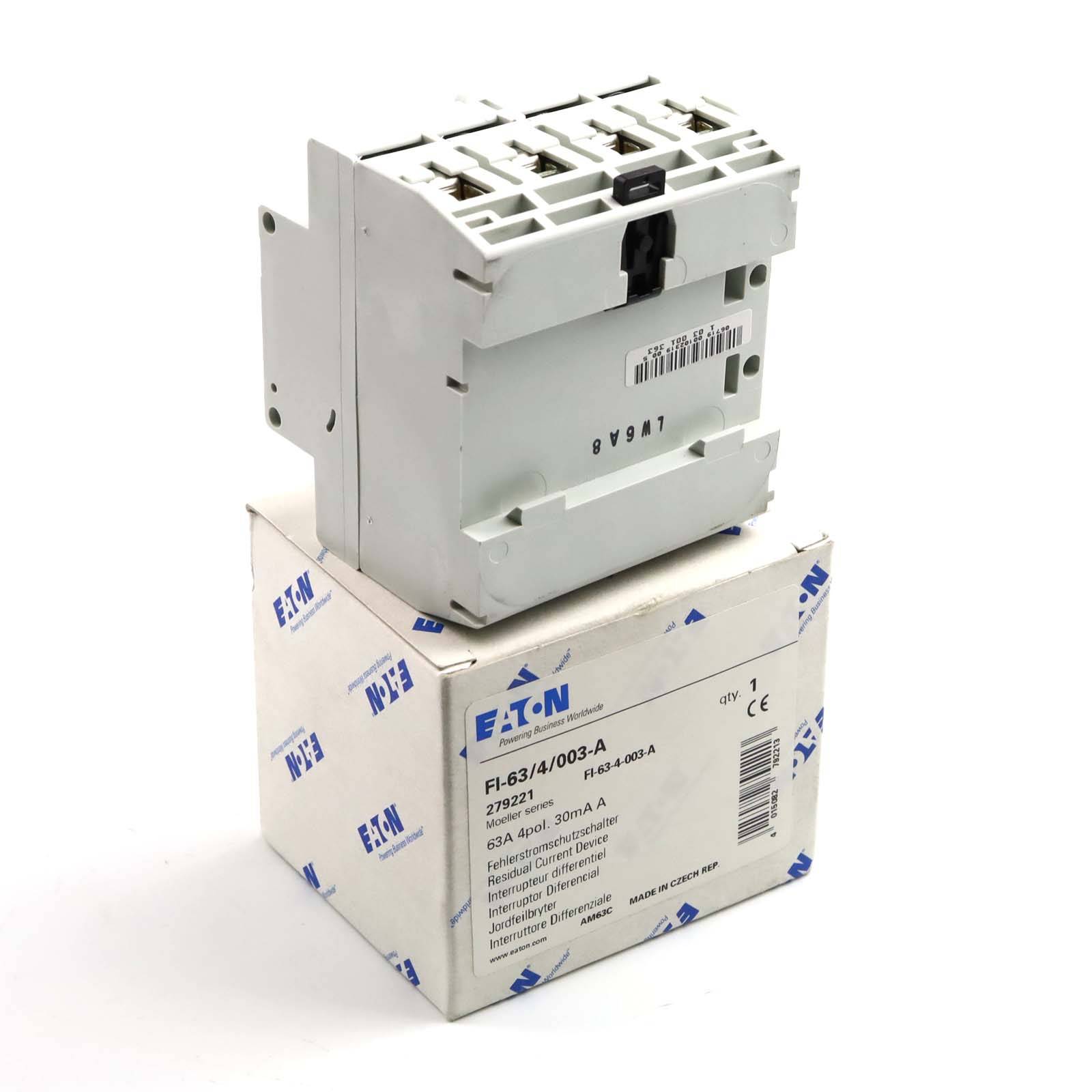 Eaton FI-Schalter FI-63/4/003-A 279221 OVP-3
