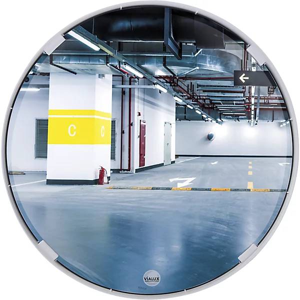 Mehrzweckspiegel 2 Richtungen rund Ø 400 mm Rahmen weiß Polymir®. 85955149 859551 49