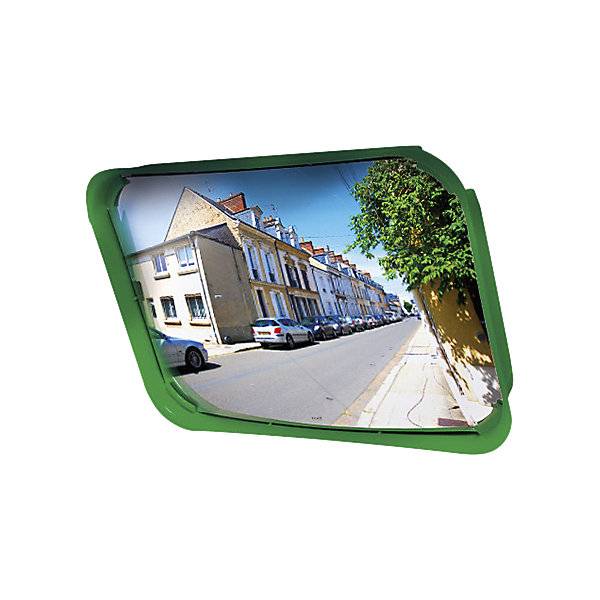 Mehrzweckspiegel 2 Richtungen rechteckig HxB 400 x 600 mm Rahmen grün Polymir®. 85950949 859509 49-1